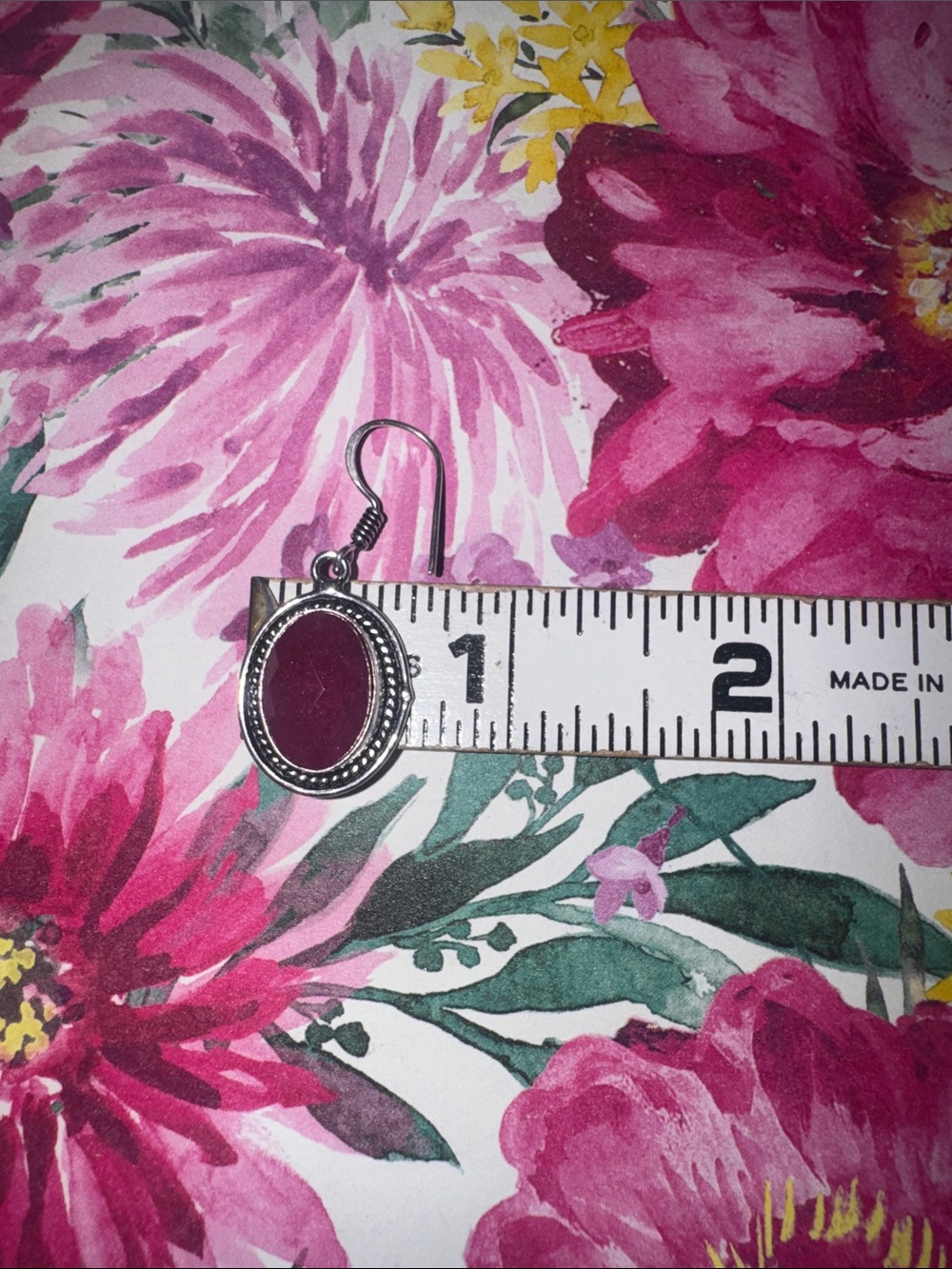 Silver Ruby Jewelry Set - Picture 15 of 15